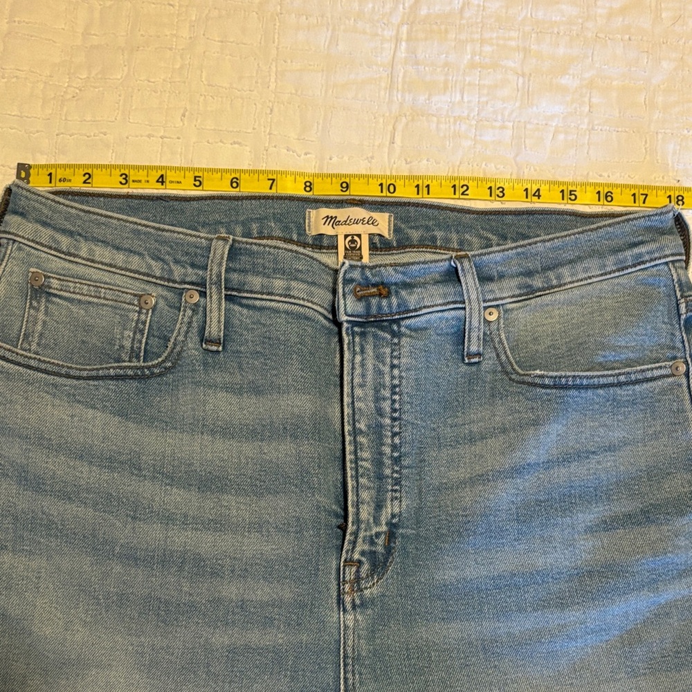 Madewell High Rise Denim Jeans in Light Blue